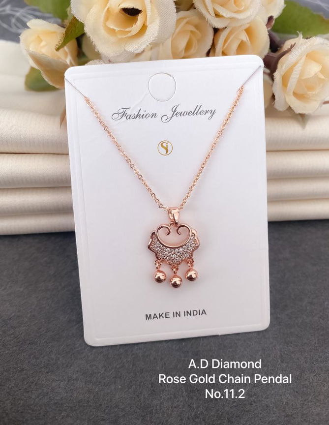 AD Diamond Designer Chain Pendant Set 3 Wholesale Manufacturers
